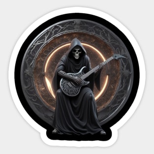 Death Metal Guitarist Sticker